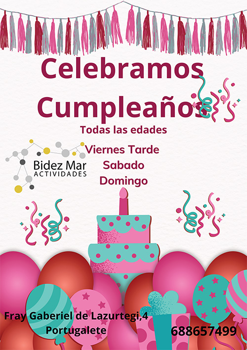 Cumpleaños BidezMar Actividades