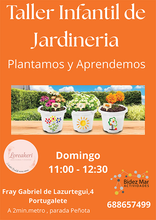 Taller Jardineria Infantil BidezMar Actividades